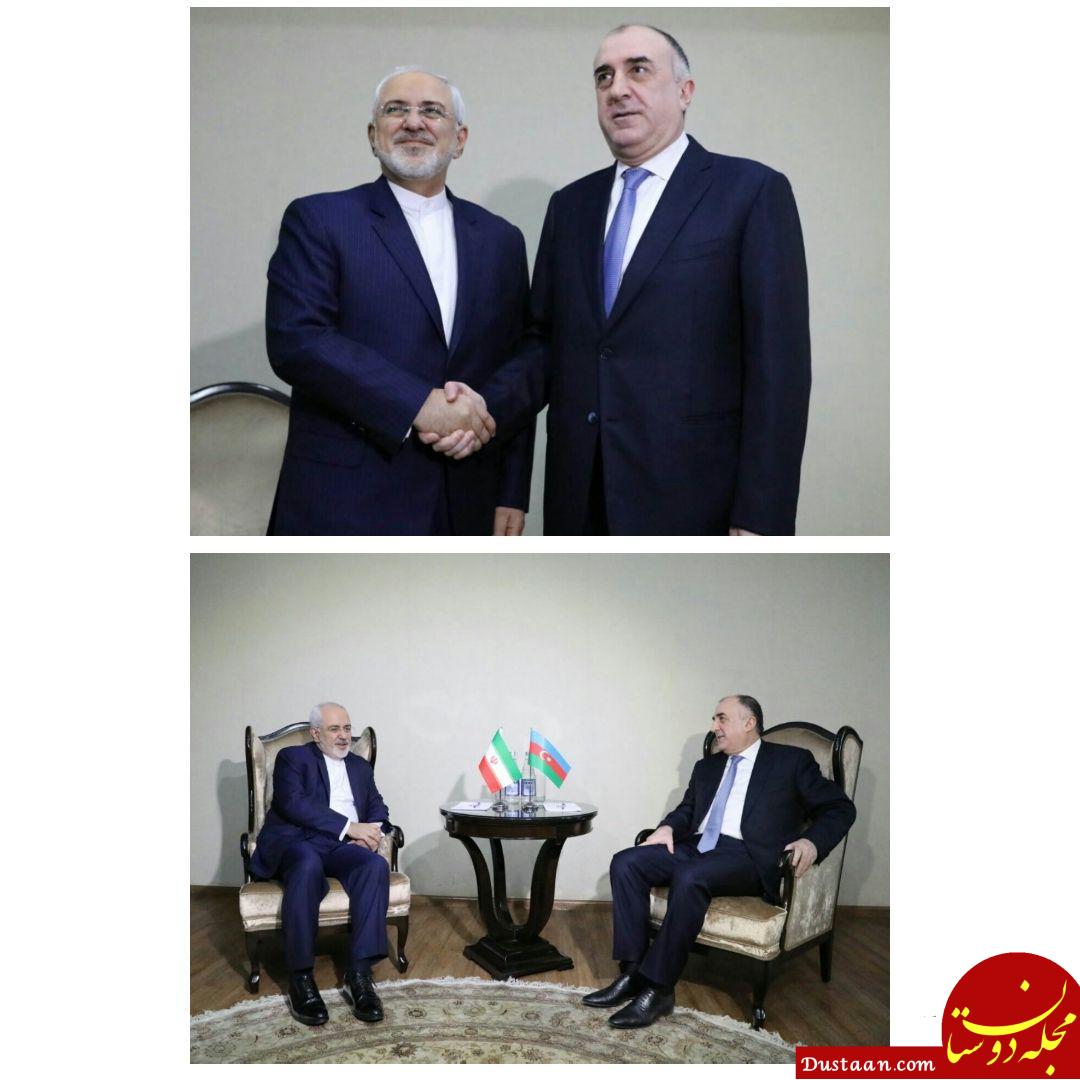 دیدار ظریف با وزیر خارجه آذربایجان/ عکس