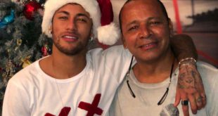 نیمار و پدرش در جشن کریسمس + عکس