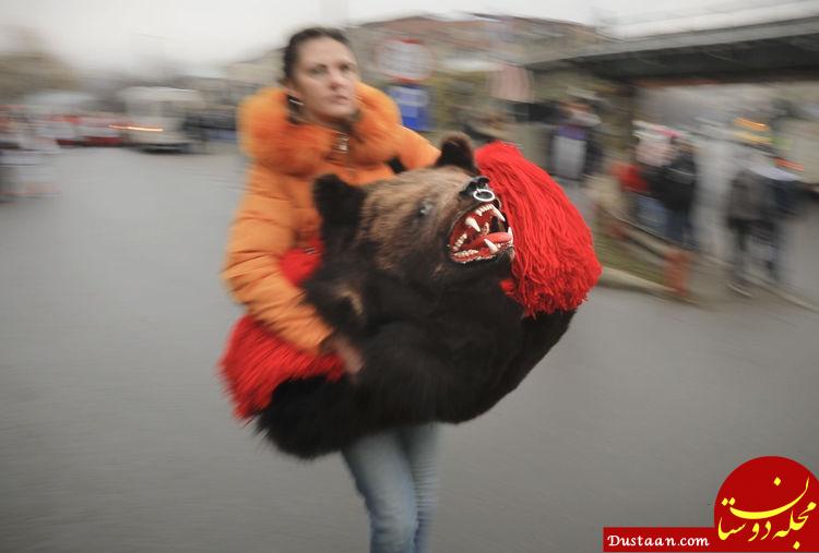 اخبار,اخبارگوناگون,خرس‌هایی که هر سال در رومانی رژه می‌روند.