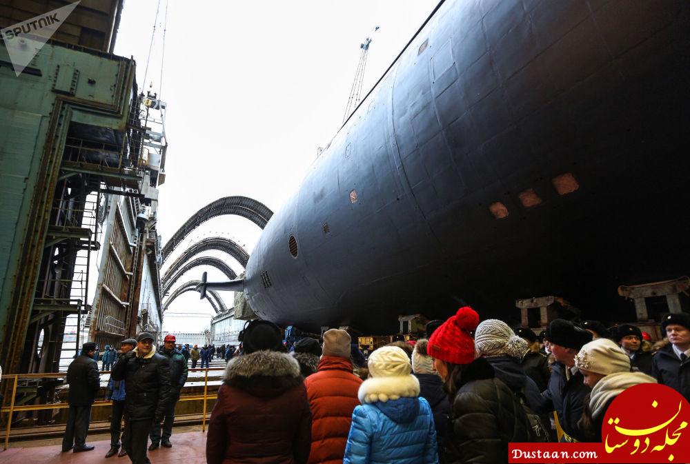 مراسم تحویل یک زیردریایی جدید با موشک بالستیک به نام 'شاهزاده ولادیمیر'