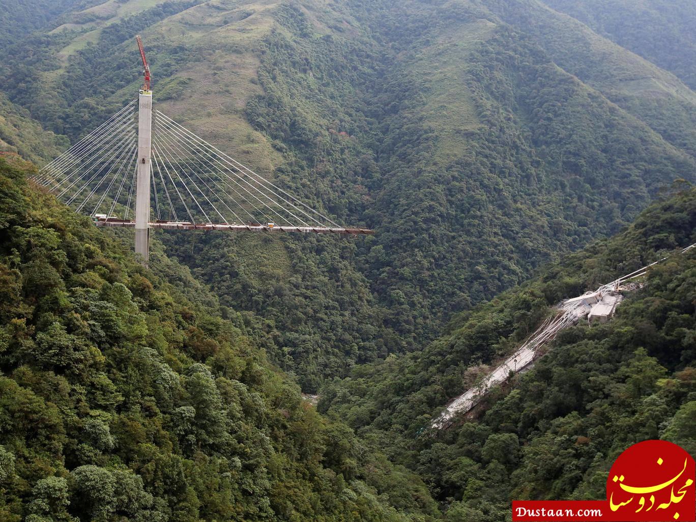 www.dustaan.com-فرو ریختن پل نیمه‌ کاره در کلمبیا جان ۹ تن را گرفت +تصاویر