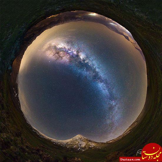 نمایی زیبا از قله دماوند و کهکشان راه شیری +عکس www.dustaan.com نمایی زیبا از قله دماوند و کهکشان راه شیری +عکس