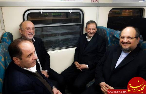 جهانگیری با مترو عازم تهران شد