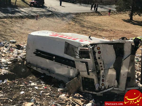 برخورد قطار حامل نمایندگان کنگره آمریکا با کامیون