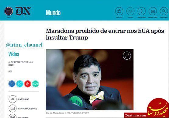 آمریکا به مارادونا روادید مشروط داد