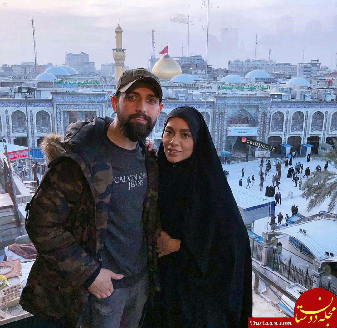 محسن افشانی و همسرش در کربلا +عکس - مجله اینترنتی دوستان