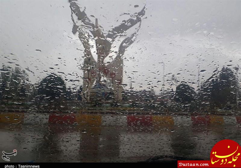 www.dustaan.com-بارش شدید تگرگ در استان سمنان به روایت تصویر