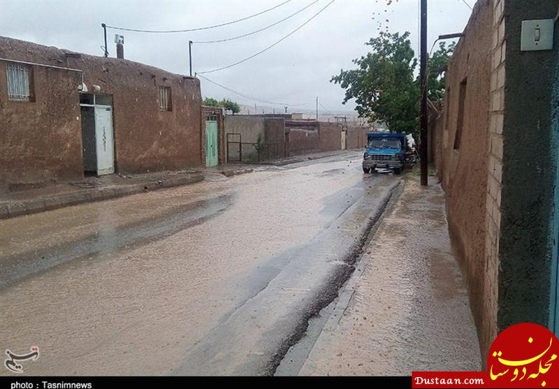 www.dustaan.com-بارش شدید تگرگ در استان سمنان به روایت تصویر