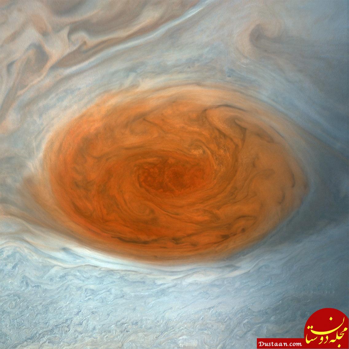 www.dustaan.com-مهیج‌ ترین تصاویر جدید ناسا از لکه سرخ مشتری