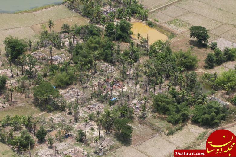 www.dustaan.com-تصاویر هوایی از روستاهای سوخته مسلمانان در میانمار