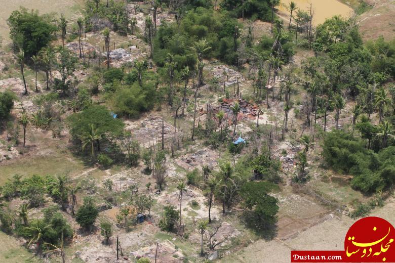 www.dustaan.com-تصاویر هوایی از روستاهای سوخته مسلمانان در میانمار
