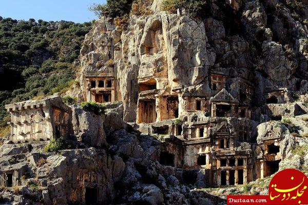 خودنمایی مقبره های سنگی یونانی در ترکیه
