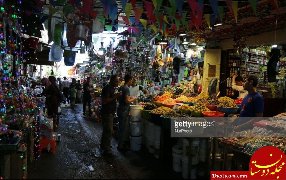 www.dustaan.com-حال و هوای بازار غزه در ماه رمضان +تصاویر