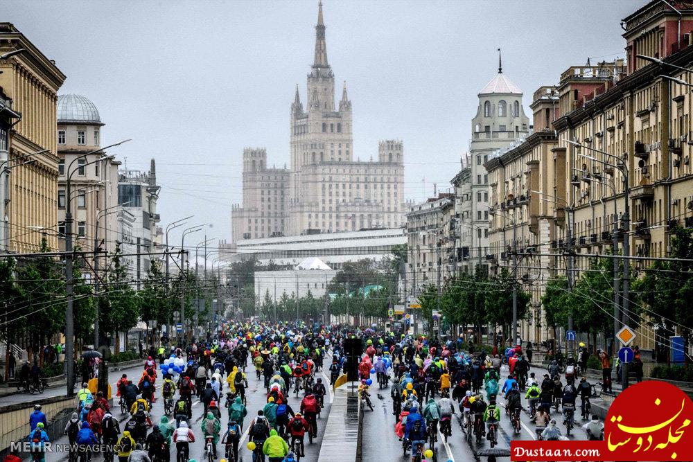 اخبار,اخبار گوناگون رژه دوچرخه ها در مسکو