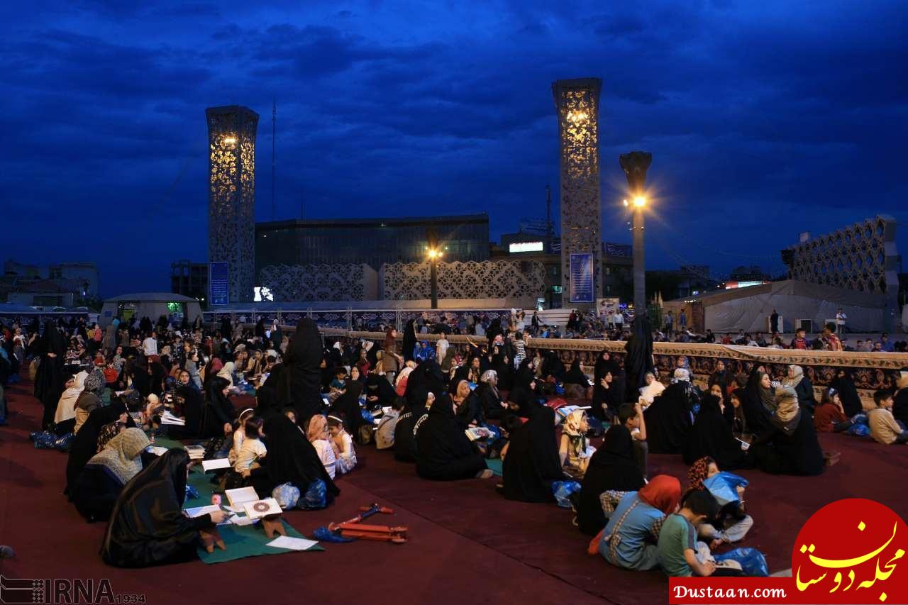 سفره ای برای روزه داران تهرانی در میدان امام حسین (ع) www.dustaan.com سفره ای برای روزه داران تهرانی در میدان امام حسین (ع)