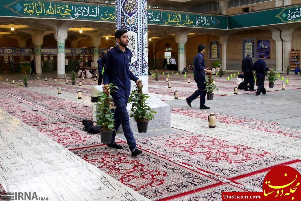 www.dustaan.com-ضیافت افطاری در حرم حضرت معصومه (س) +تصاویر
