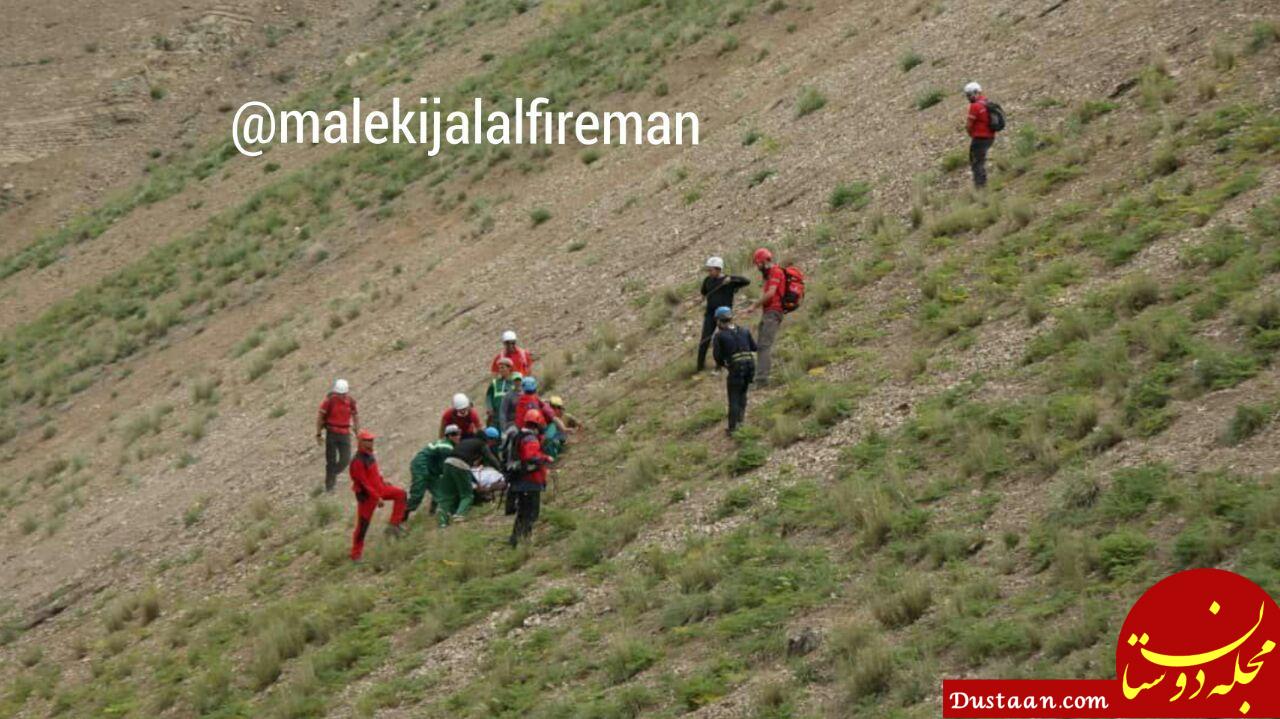 www.dustaan.com-سقوط جوان ۲۴ ساله به دره در منطقه کوهسار تهران +تصاویر