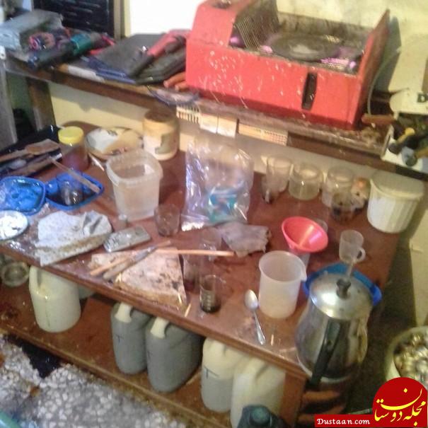 تصاویری از کارگاه تولید مواد مخدر شیشه! +تصاویر www.dustaan.com تصاویری از کارگاه تولید مواد مخدر شیشه! +تصاویر
