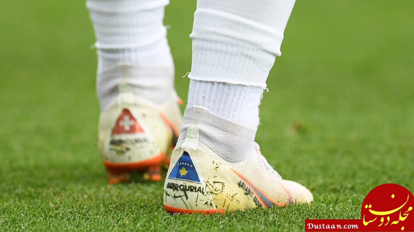 عکس: پیام سیاسی کفش‌های گلزن سوئیسی