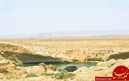 www.dustaan.com تصاویر: دریاچه ای سحرآمیز که یک شبه به وجود آمد!