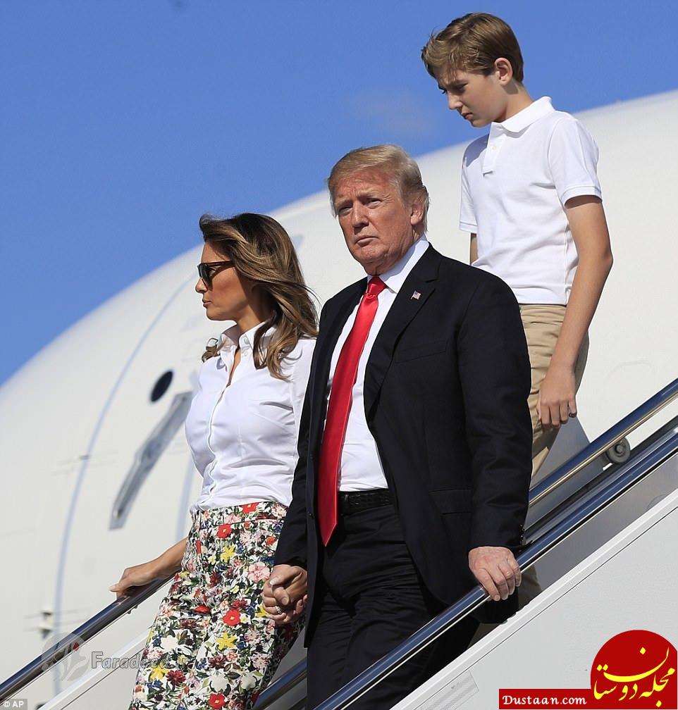 www.dustaan.com عکس های جالب از تعطیلات ترامپ و خانواده‌ اش!