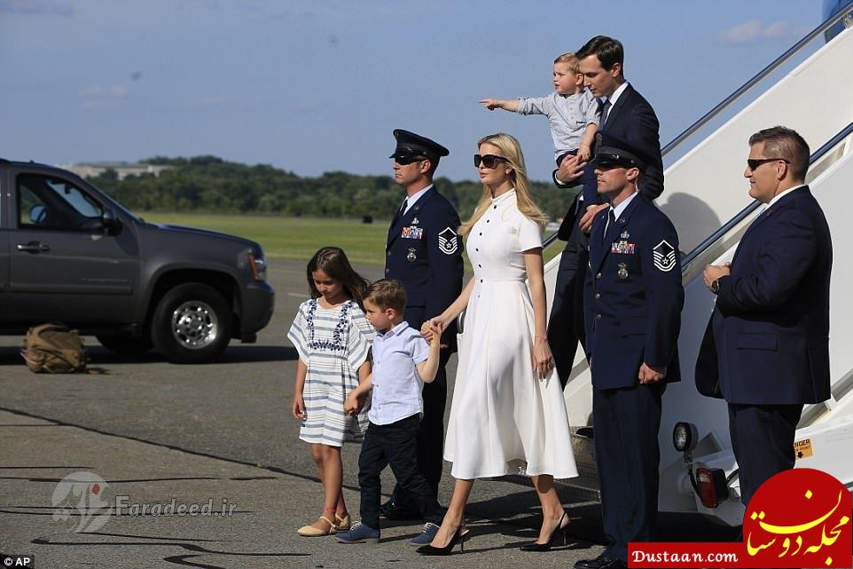 تعطیلات خانوادگی ترامپ و خانواده‌اش در باشگاه گلف نیوجرسی