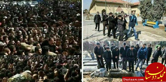 دو تصویر از دو مراسم خاکسپاری متفاوت در ایران