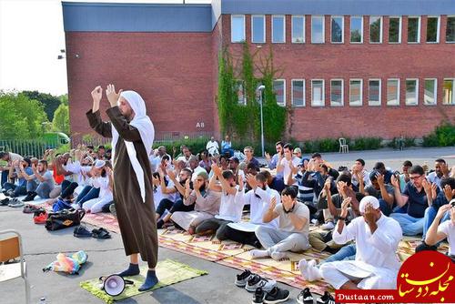 برگزاری نماز باران در استکهلم سوئد/عکس: آناتولی