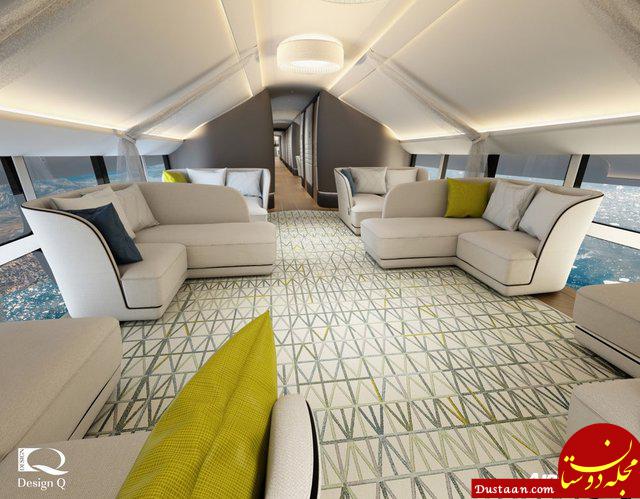 www.dustaan.com سفر لاکچری ثروتمندان دنیا با هواپیمایی کف شیشه‌ ای! +تصاویر