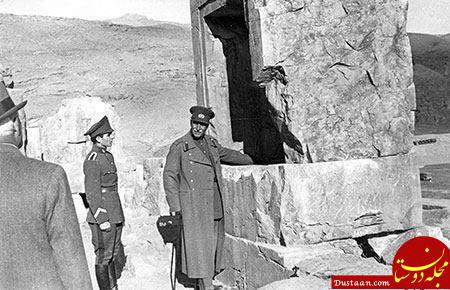 www.dustaan.com رضا شاه در تخت جمشید به دنبال چه می‌گشت؟ +عکس