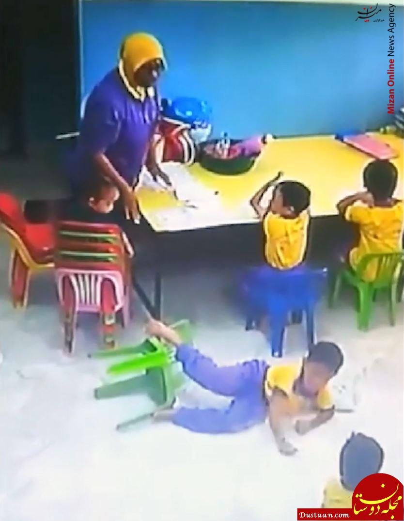 www.dustaan.com بد رفتاری عجیب با کودکان در مهدکودک! +تصاویر