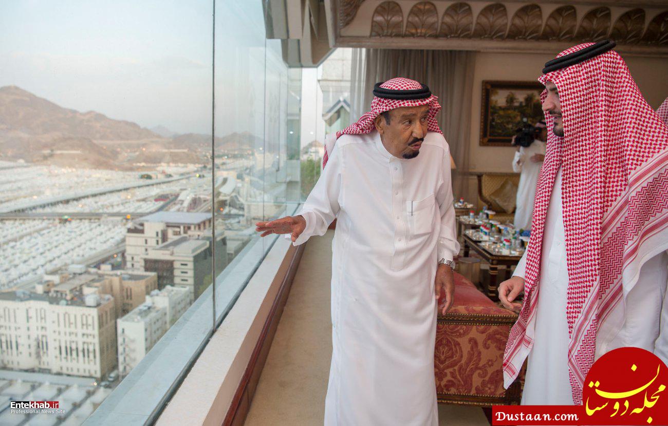 عکس/ پادشاه عربستان به منا رفت