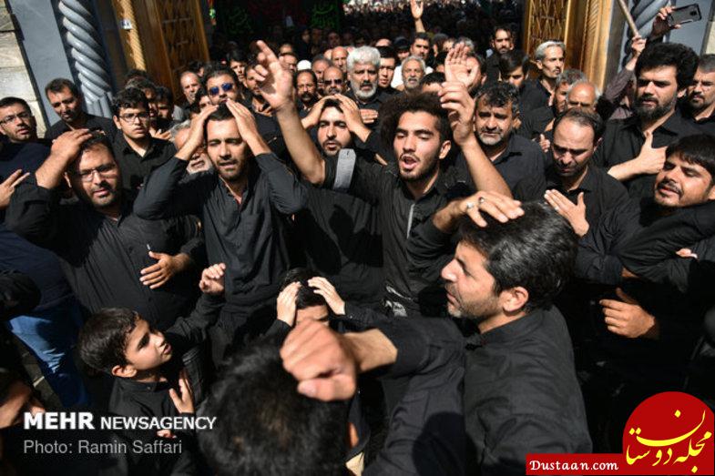www.dustaan.com مراسم عزاداری روز تاسوعای حسینی در مشهد و قم +عکس