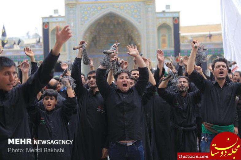 www.dustaan.com مراسم عزاداری روز تاسوعای حسینی در مشهد و قم +عکس