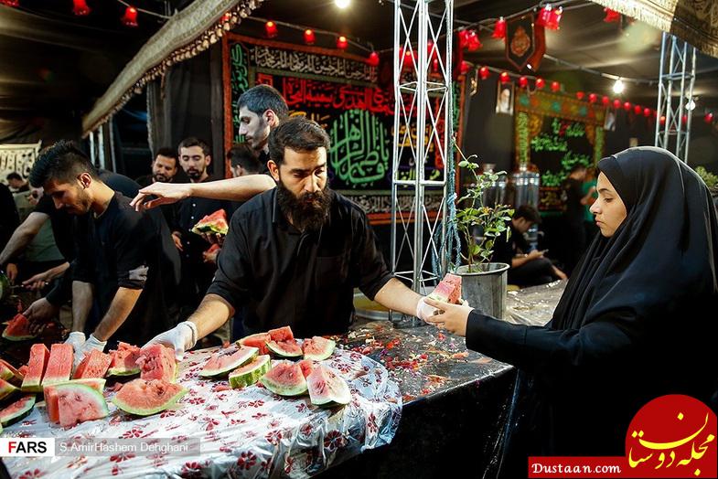 www.dustaan.com پذیرایی جالب یک موکب در تهران +تصاویر