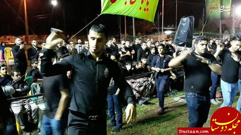 www.dustaan.com ستاره گلزن پرسپولیس در دسته عزاداری +عکس
