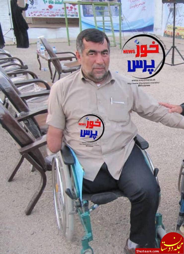www.dustaan.com تصویری تکان‌ دهنده از شهادت یک جانباز در حمله تروریستی +عکس