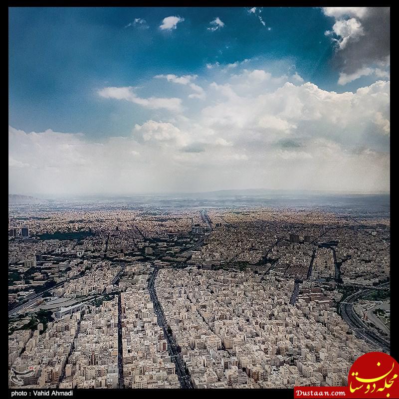تصویری هوایی از وضعیت نامناسب تهران