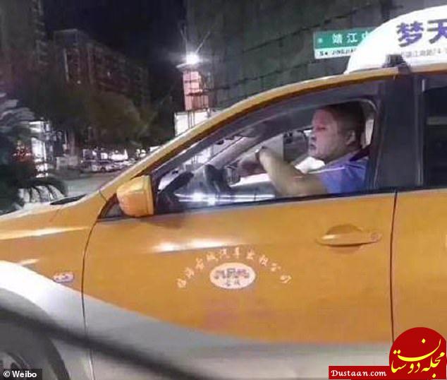 اخبار,اخبارگوناگون, استفاده راننده تاکسی از ماسک زیبایی حین رانندگی در شب
