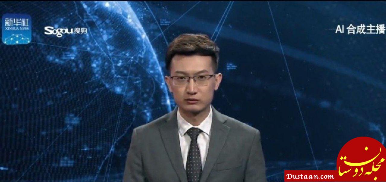 یک مجری با «هوش مصنوعی»  در خبرگزاری شینهوا +عکس