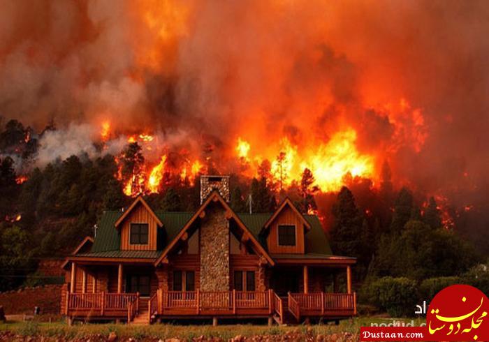 ویلا‌های لوکس سلبریتی‌ها در آتش سوختند! +تصاویر
