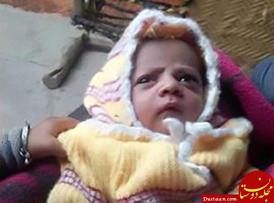 مرگ نوزاد 12 روزه در اثر غفلت مادر! + تصاویر//