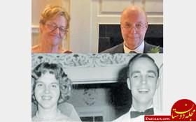ازدواج دو همکلاسی بعد از ۵۷ سال بهم رسیدند! +عکس