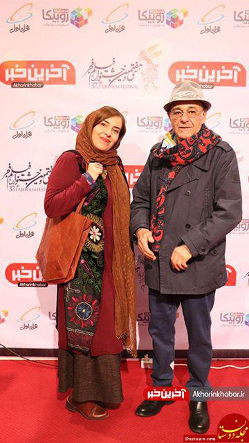 عکس: رضا بابک و دخترش در کاخ جشنواره فیلم فجر