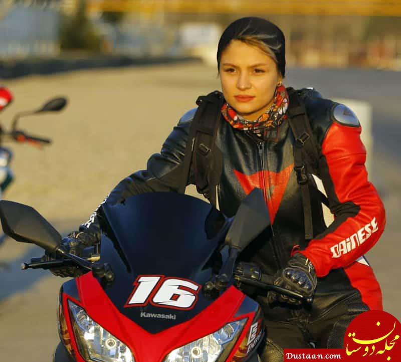 بهناز شفیعی اولین دختر موتور سوار ایران